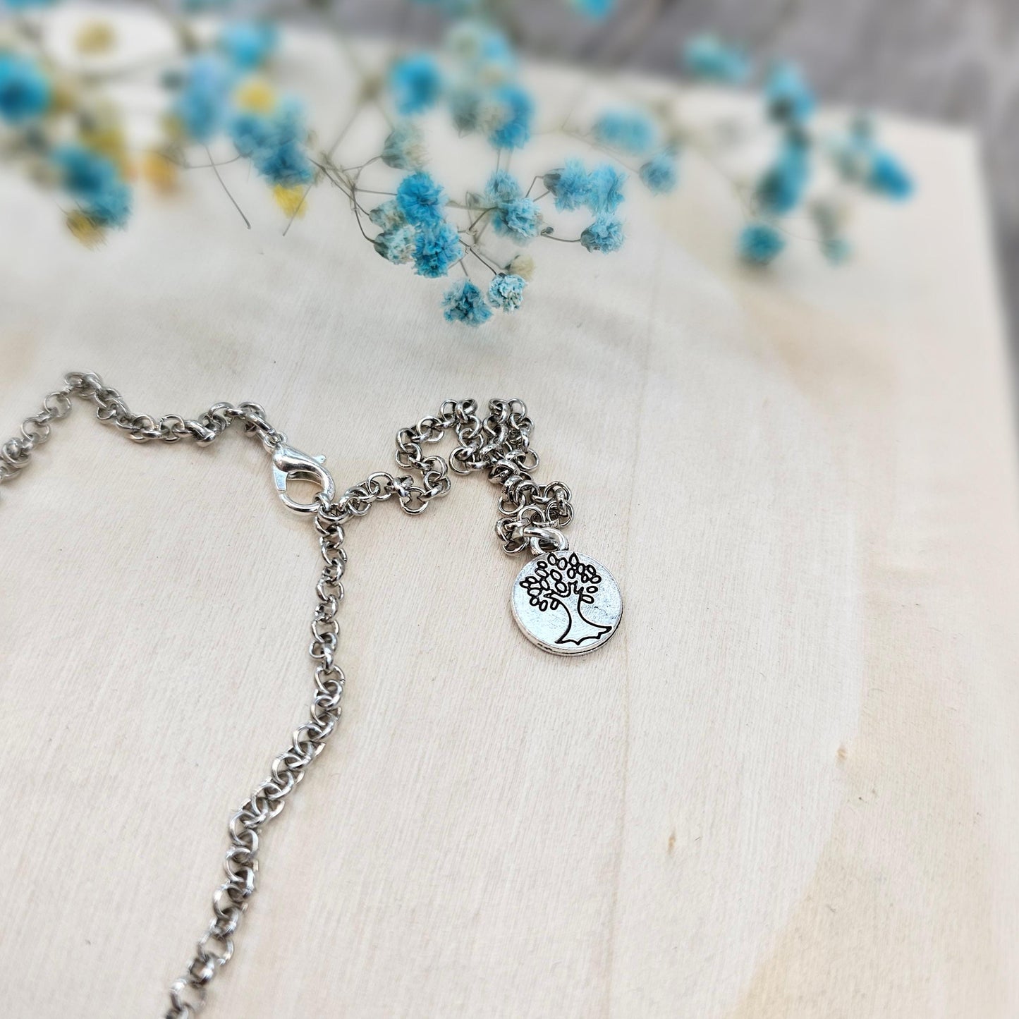 Multicolor Polymer Clay Flower Bouquet Pendant with Crystals, Floral Necklace, Spring Pendant with Adjustable Chain, Pastel Colors Jewelry