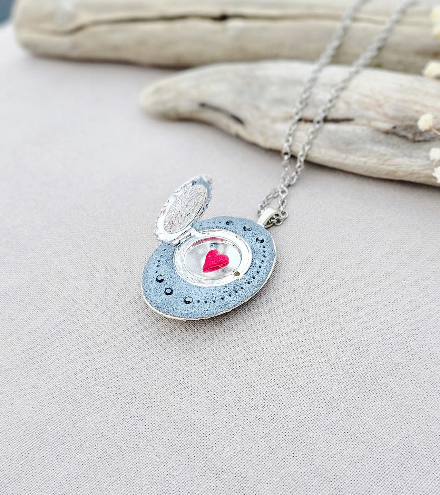 white fairy pendant, classic locket, elegant necklace, floral jewelry, fairy tale charm, personal locket, keepsake jewelry, romantic gift, unique locket, silver chain necklace, handcrafted pendant, mystical charm, serene jewelry