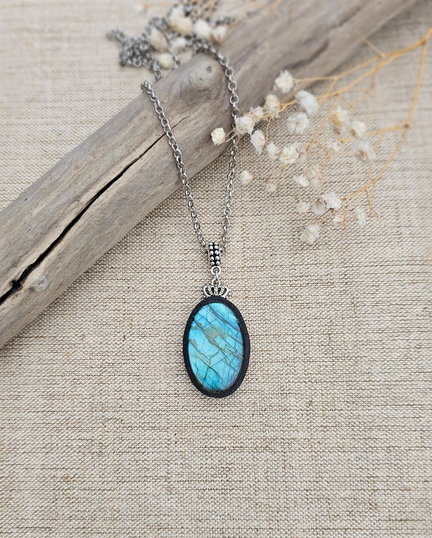 Labradorite Pendant Copper Jewelry, Pendant Handmade Gemstone Jewelry Copper, Gifts For Her. Astrology pendant for protection and luck