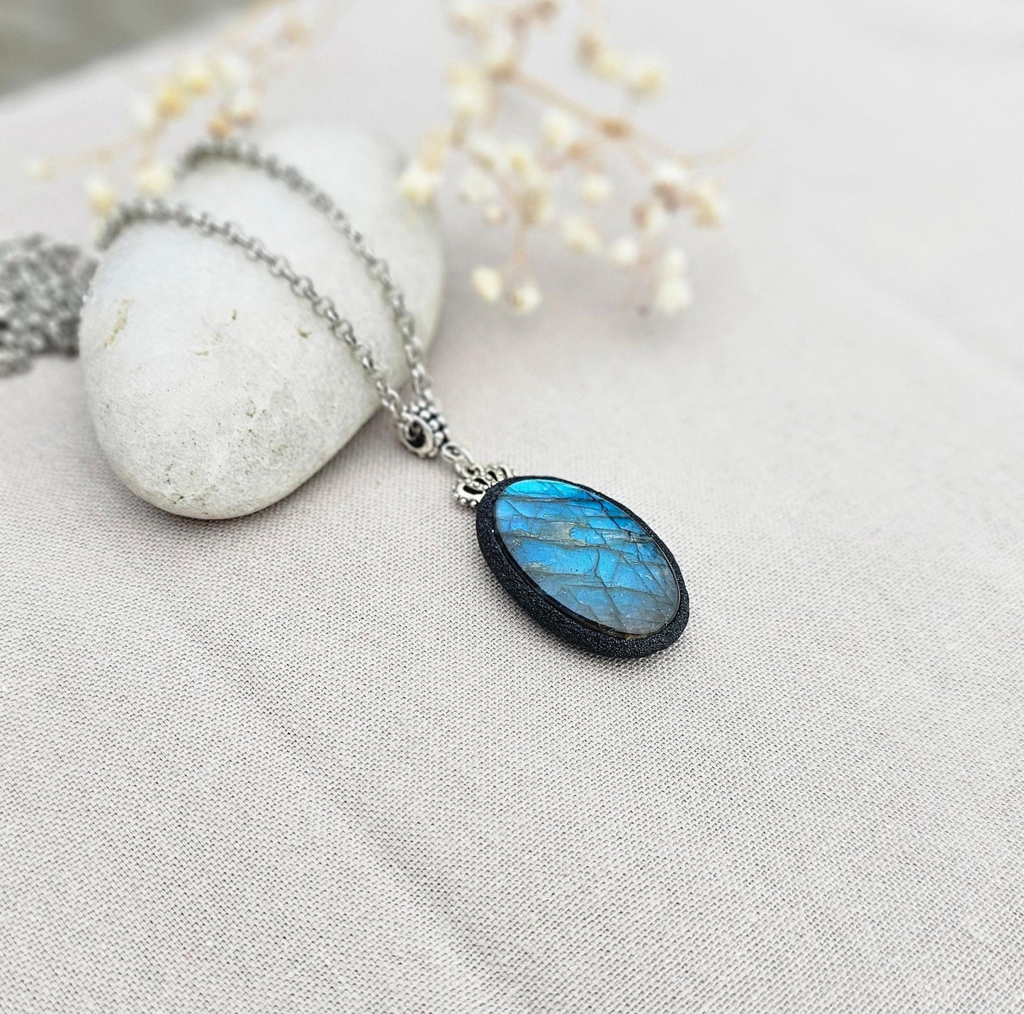 Labradorite Pendant Copper Jewelry, Pendant Handmade Gemstone Jewelry Copper, Gifts For Her. Astrology pendant for protection and luck