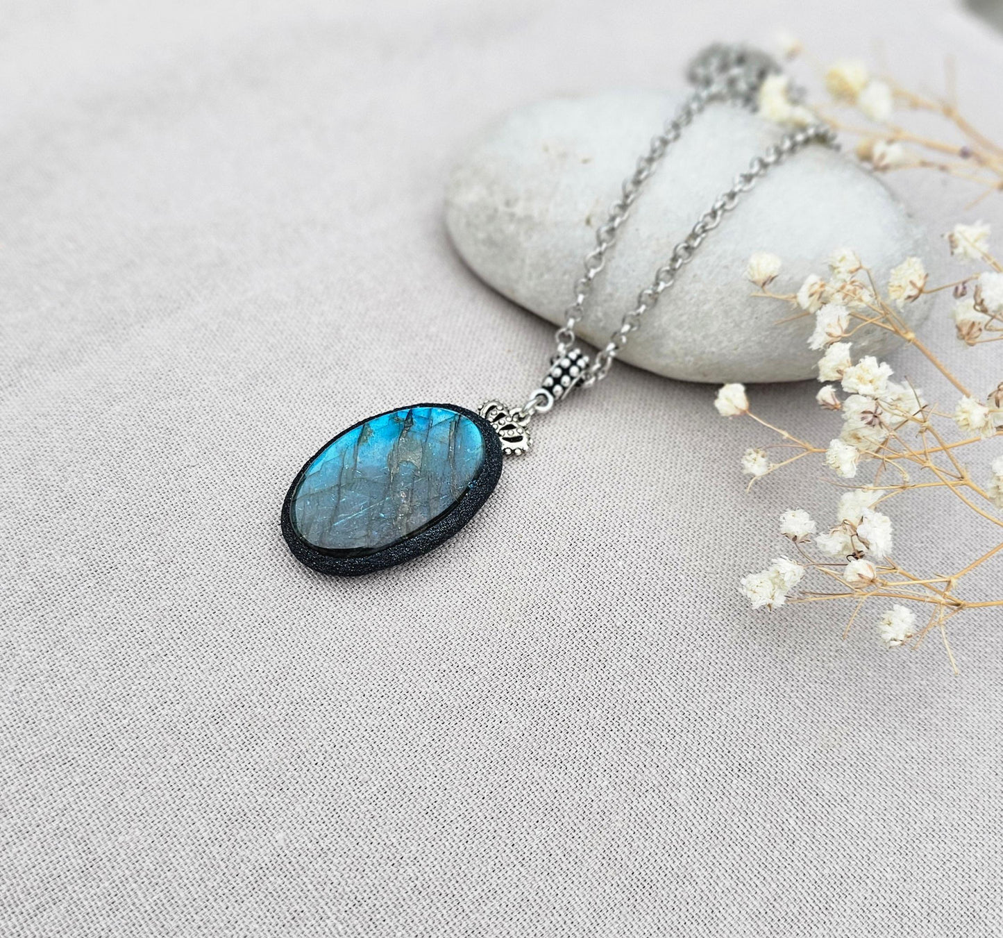 Labradorite Pendant Copper Jewelry, Pendant Handmade Gemstone Jewelry Copper, Gifts For Her. Astrology pendant for protection and luck