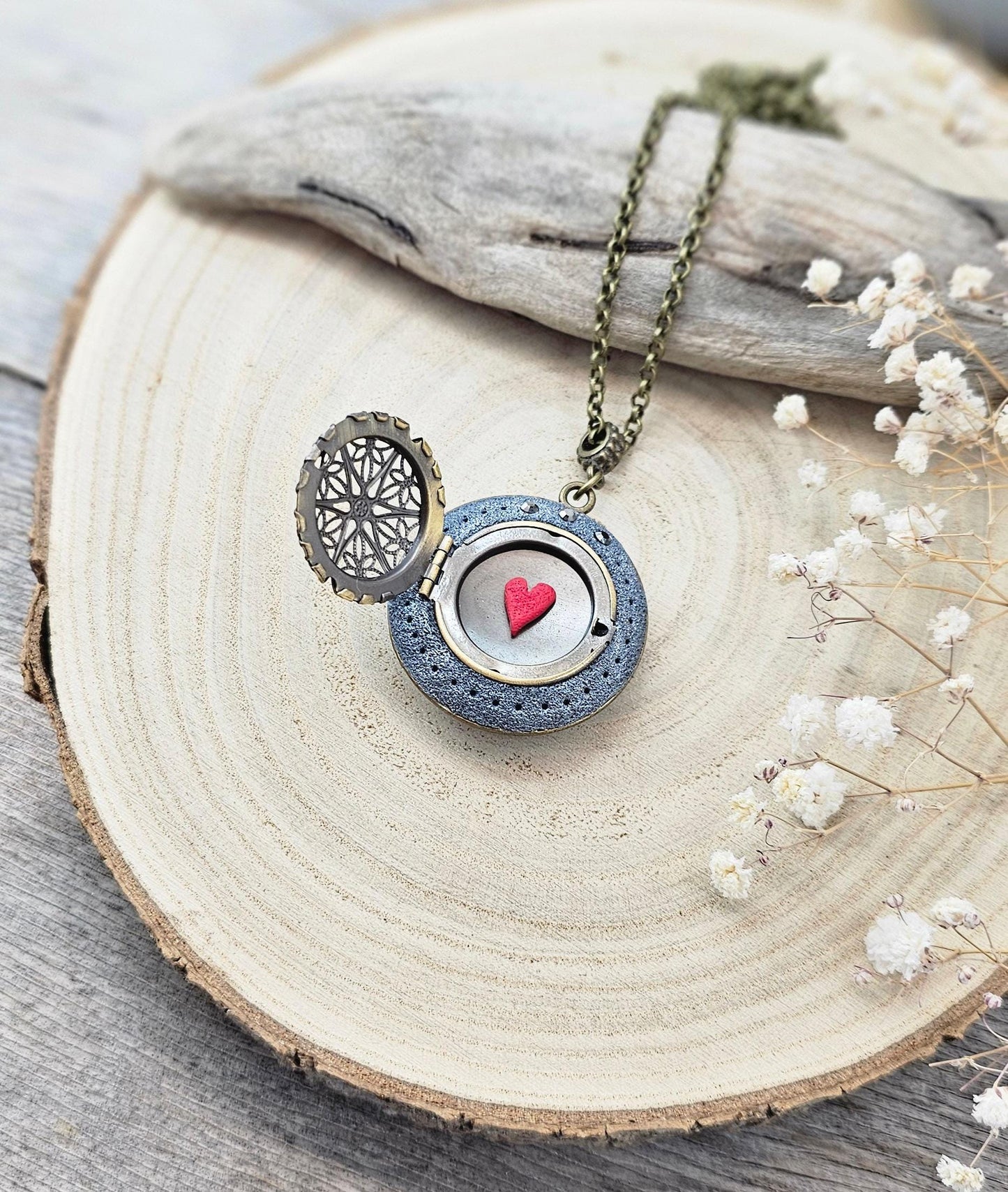 wonderful talisman, amulet. Handmade pendant with labradorite. Jewelry for a photo. Jewelry for essential oil.