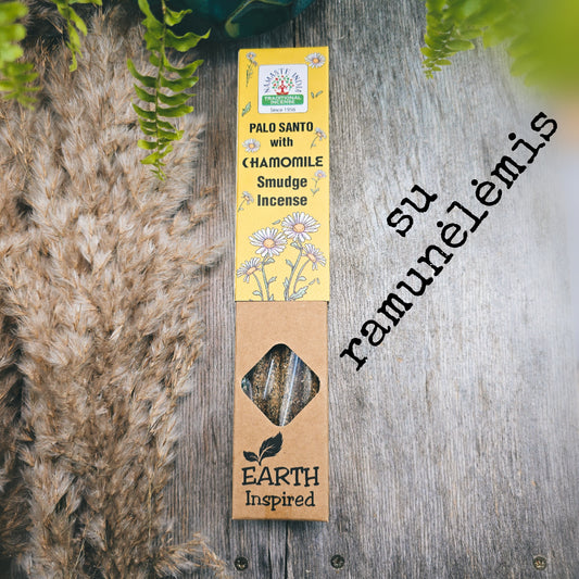 Palo Santo su ramunėlėmis – švelnūs raminantys smilkalai (25 g)