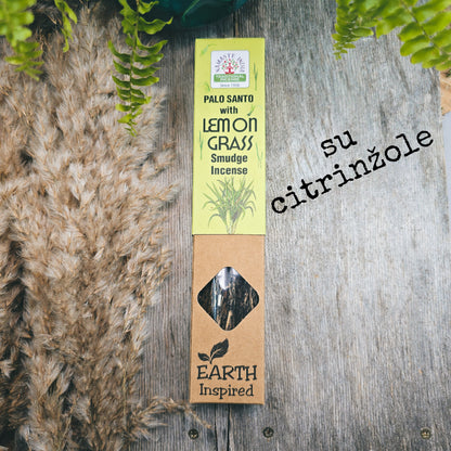Palo Santo su citrinžole – gaivūs rankų darbo smilkalai (25 g)
