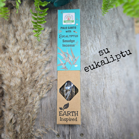 Palo Santo smilkalai su eukaliptu – švaros ir aiškumo kvapas (25 g)