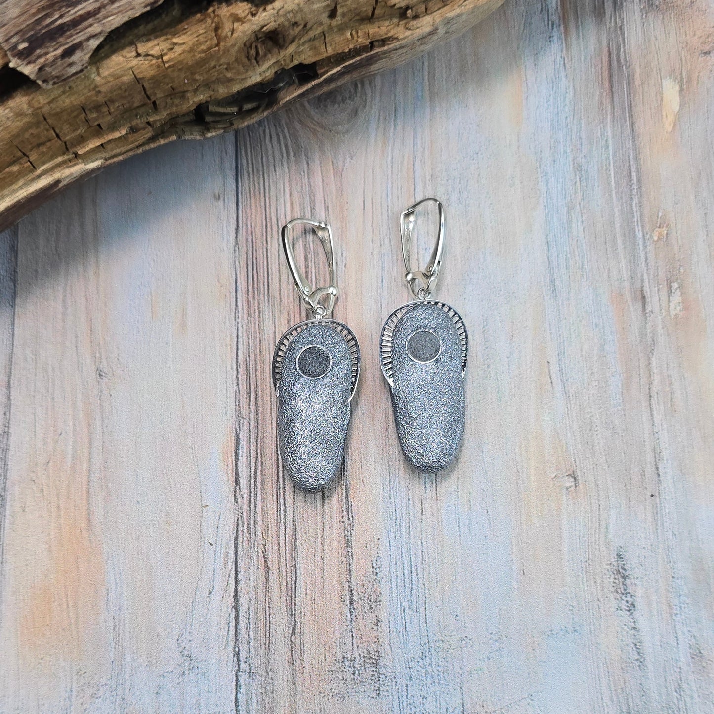 Labradorito auskarai 'Ovalai'