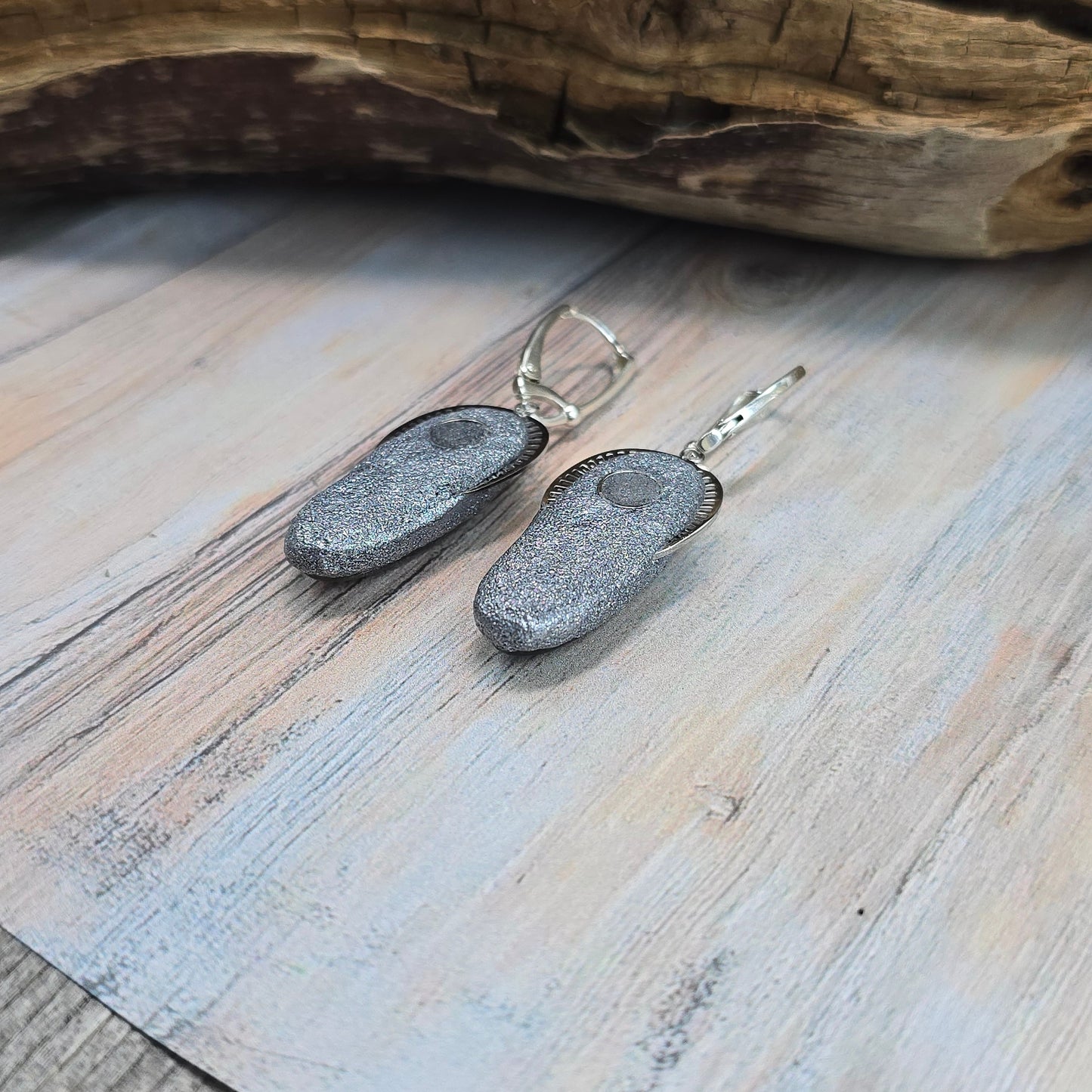 Labradorito auskarai 'Ovalai'