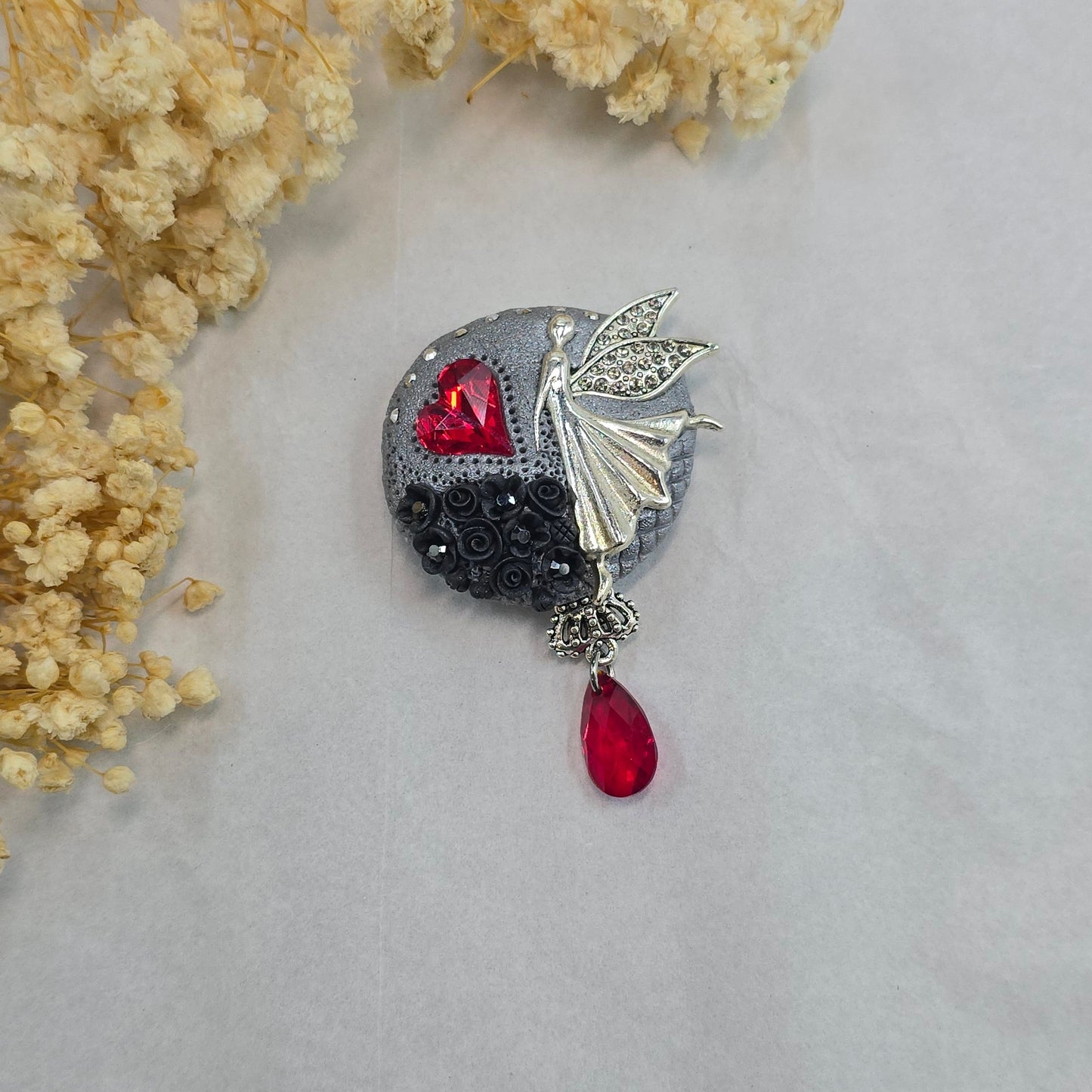 Sagė su fėja ir širdele