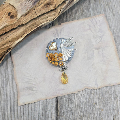 Sagė su fėja ir širdele