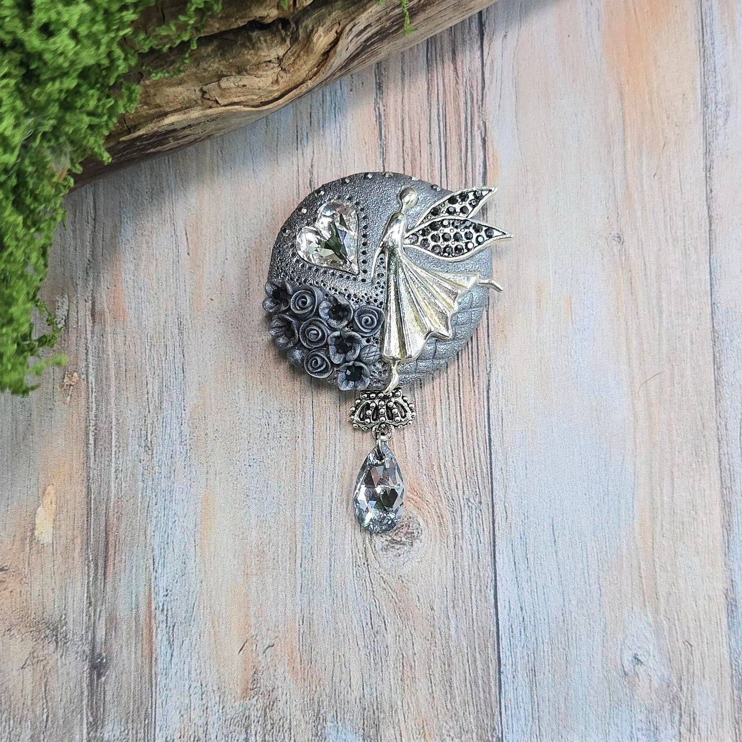 Sagė su fėja ir širdele