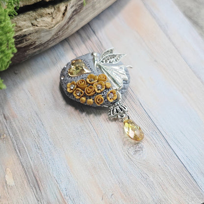 Sagė su fėja ir širdele