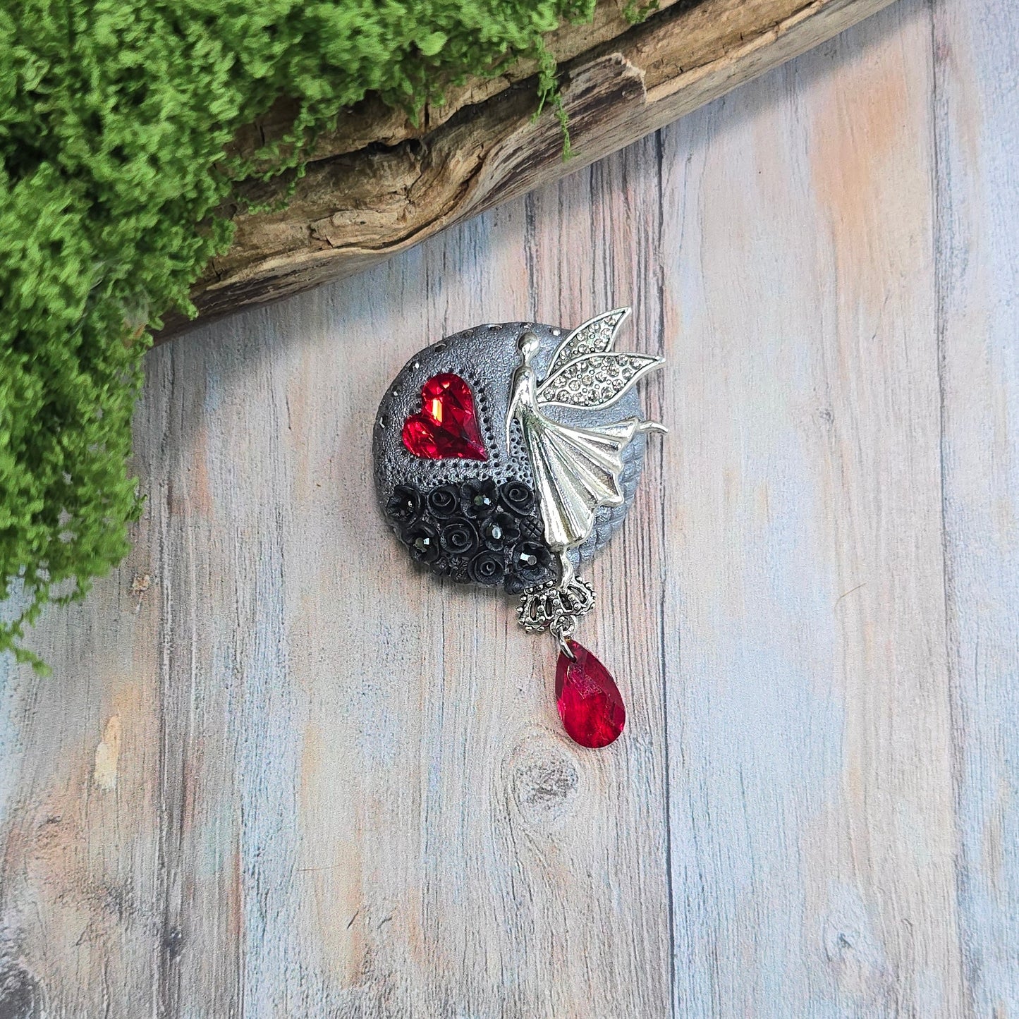 Sagė su fėja ir širdele