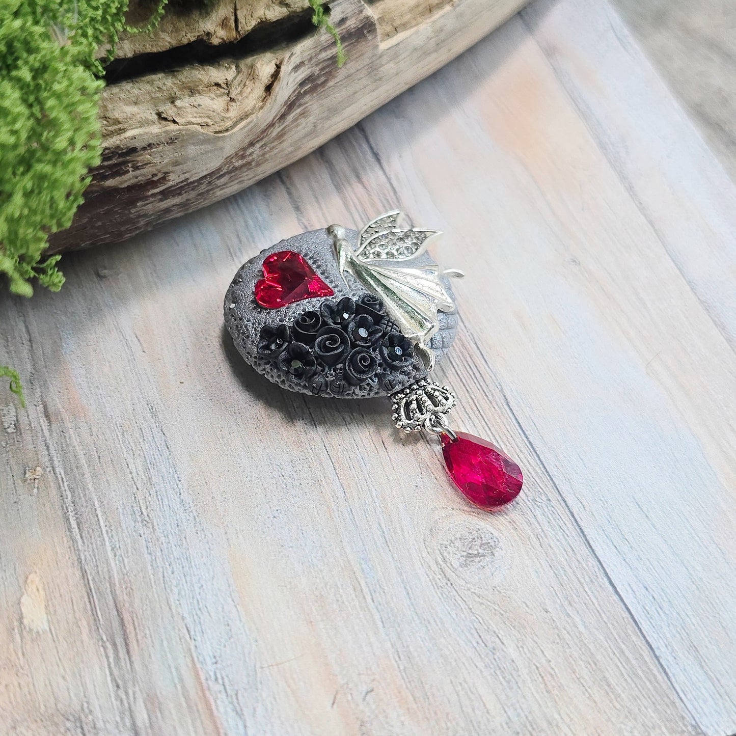 Sagė su fėja ir širdele