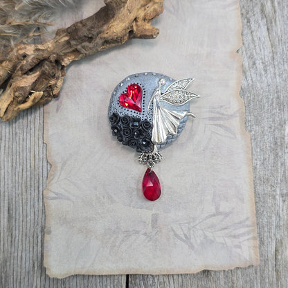 Sagė su fėja ir širdele