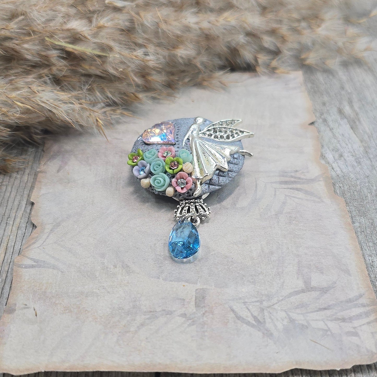 Sagė su fėja ir širdele