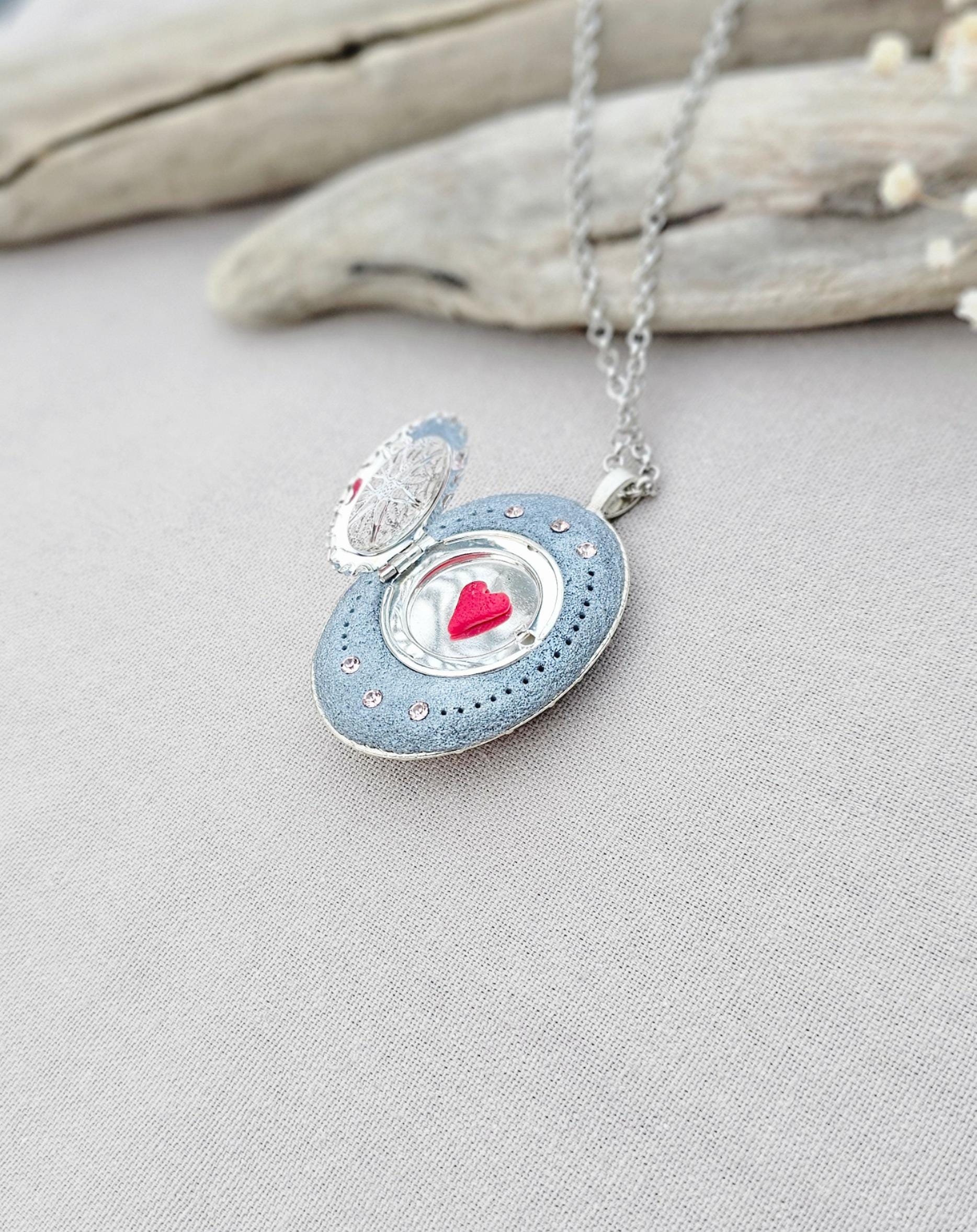 lavender fairy pendant, soft pink locket, fairy jewelry, silver chain necklace, photo locket, aromatic locket, handcrafted flowers, unique gift, whimsical charm, magical necklace, elegant jewelry, fairy tale locket, polymer clay pendant