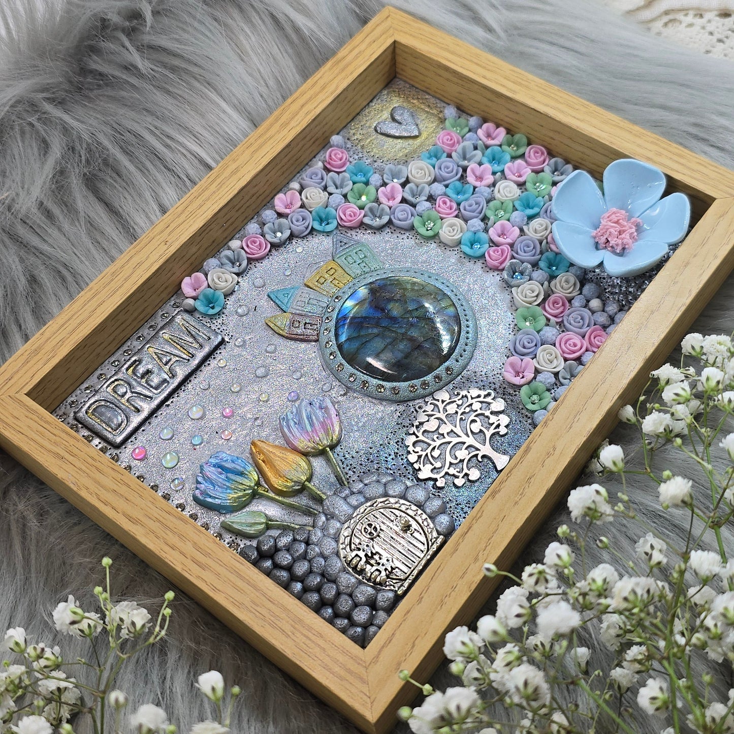 Paveikslas su labradoritu 'Dream'
